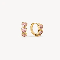Adore Bezel Hoop Earrings