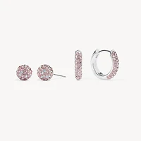 Venetian Blush Always On Sparkle Hoops and Studs Gift Set
