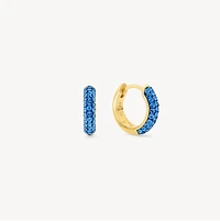 Capri Blue Always On Sparkle Hoop Earrings