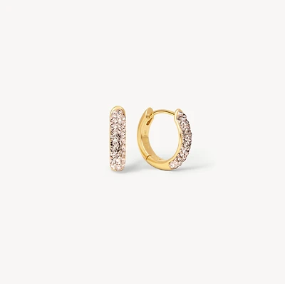 Champagne Always On Sparkle Hoop Earrings