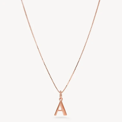 Rose Gold Letter Necklace