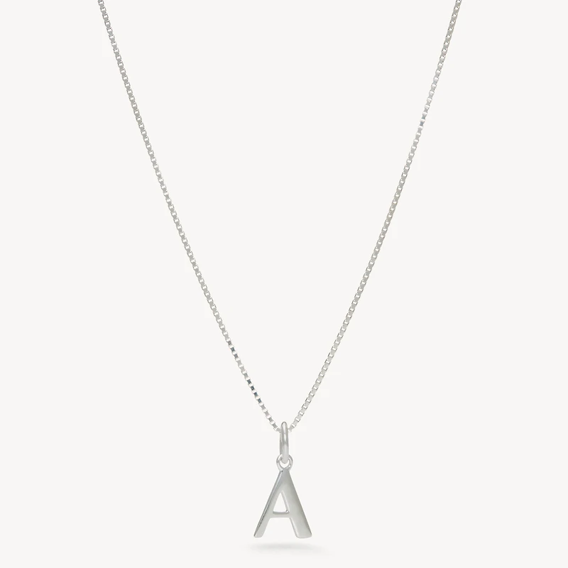 Sterling Silver Letter Necklace