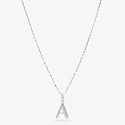 Silver Letter Necklace