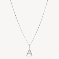 Sterling Silver Letter Necklace