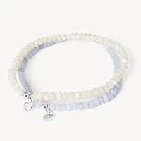 Coastal Gemstone Bracelet Set