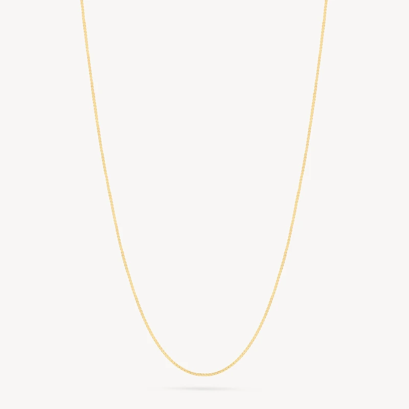 14K Box Chain With Extender