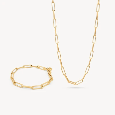 Era Chain Bracelet + Necklace Set