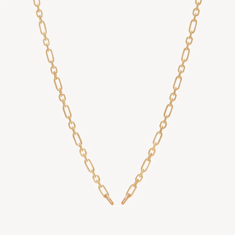 Figaro Chain Charm Necklace Base
