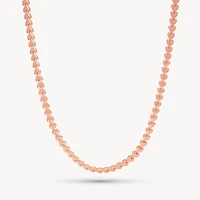 Rose Gold Heart String Chain Necklace