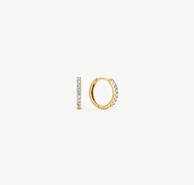 Lab Diamond Hoop Earrings