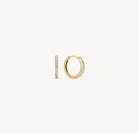 Lab Diamond Hoop Earrings