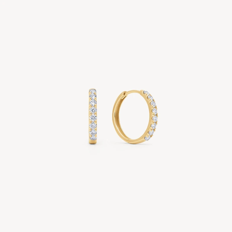 Lab Diamond Hoop Earrings