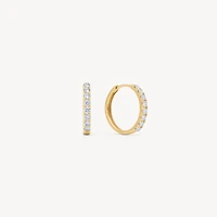 Lab Diamond Hoop Earrings