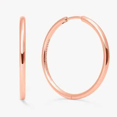 Rose Gold Hoop Earrings