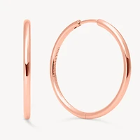 Rose Gold Hoop Earrings