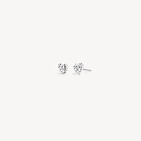 Mini Sparkle Heart Stud Earrings
