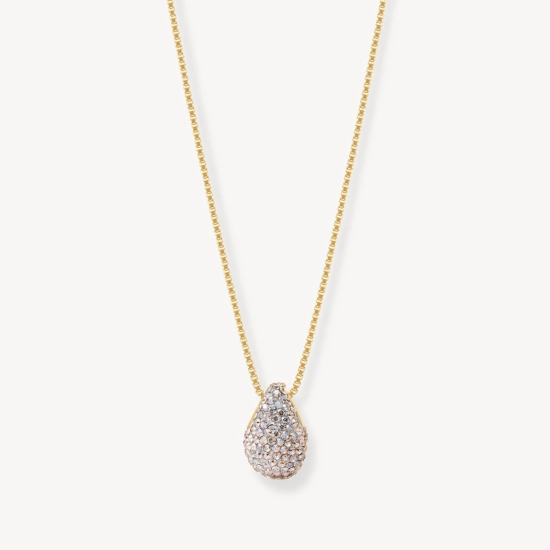 Champagne Sparkle Mini Drop Necklace