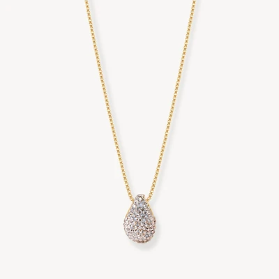 Champagne Sparkle Mini Drop Necklace