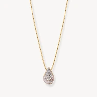 Champagne Sparkle Mini Drop Necklace