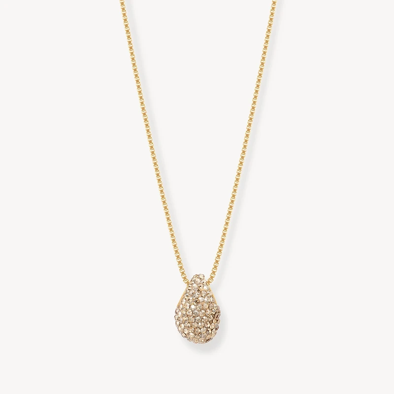 Sparkle Mini Drop Charm Necklace