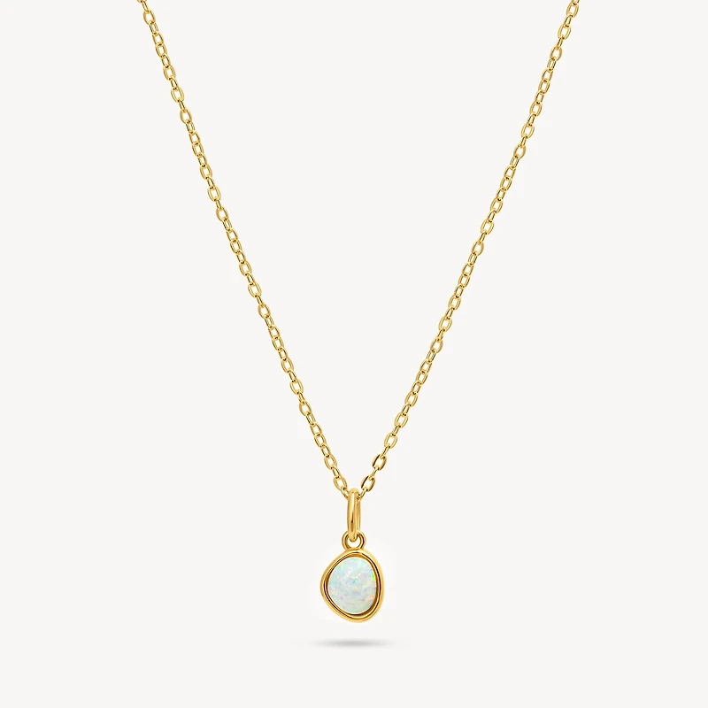 Opal Charm Necklace