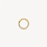 Pavé Circle Hinge Link Charm Holder