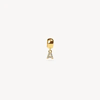 Pavé Letter Bead Charm