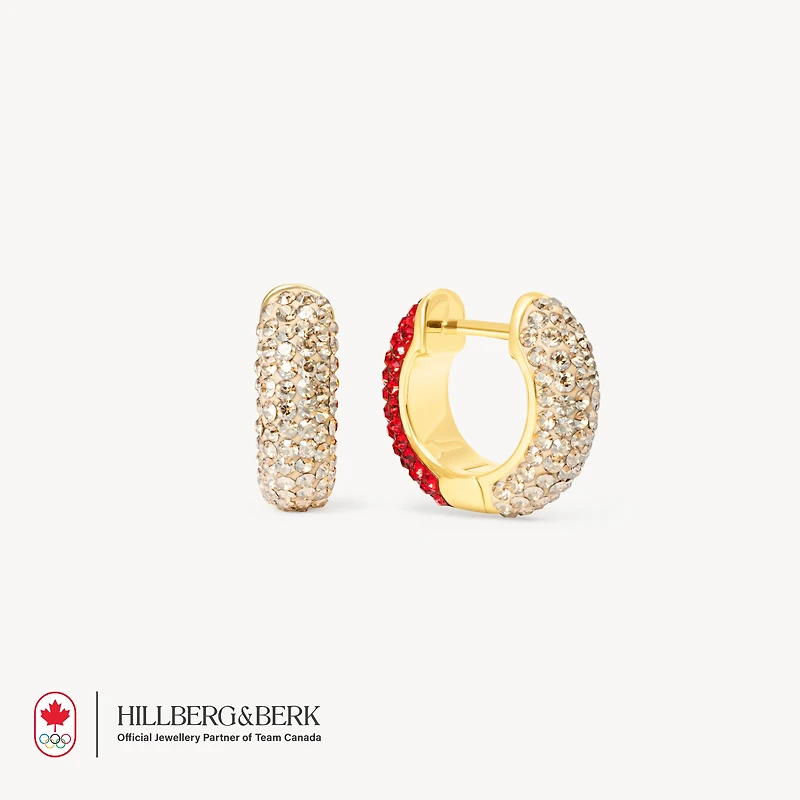 Team Canada Reversible Sparkle Hoop Earrings