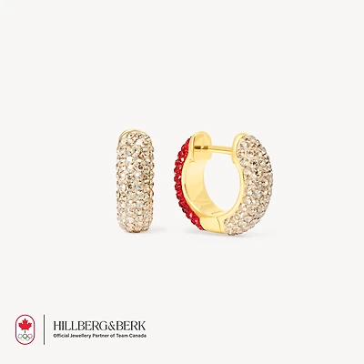 Team Canada Reversible Sparkle Hoop Earrings