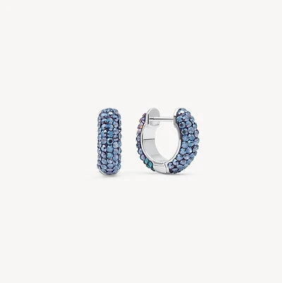 Empress and Northern Lights Sparkle Reversible Hoop Earrings