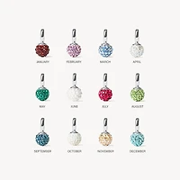 Sterling Silver Mini Birthstone Sparkle Ball™ Charm