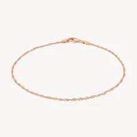 Rose Gold Singapore Chain Anklet