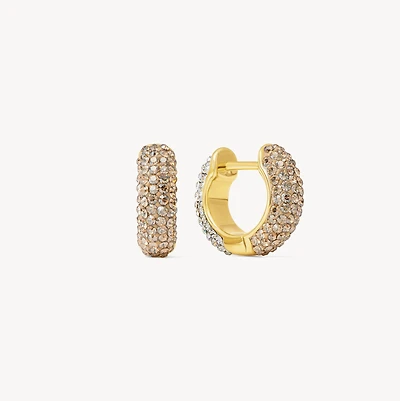Small Sparkle Reversible Hoop Earrings
