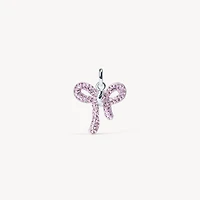 Lilac Sparkle Bow Charm