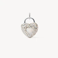 Glitz Sparkle Heart Charm