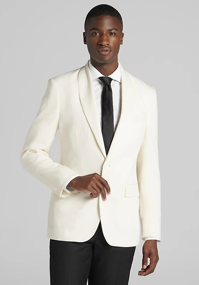 Men's Jos. A. Bank Tailored Fit Dinner Jacket at Jos. A. Bank, Cream/White