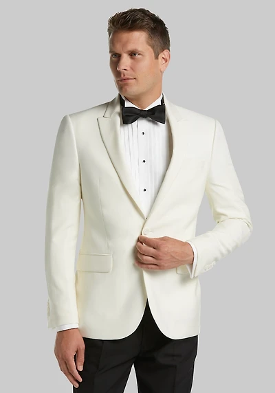 Men's Jos. A. Bank Slim Fit Dinner Jacket at Jos. A. Bank, Cream/White