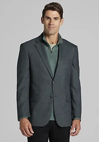 Men's Traveler COOLMOTION Tailored Fit Check Sportcoat at Jos. A. Bank, Green