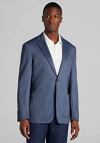 Men's Big & Tall Jos. A. Bank Tailored Fit Comfort Stretch Check Knit Sportcoat at Jos. A. Bank, Blue/Navy