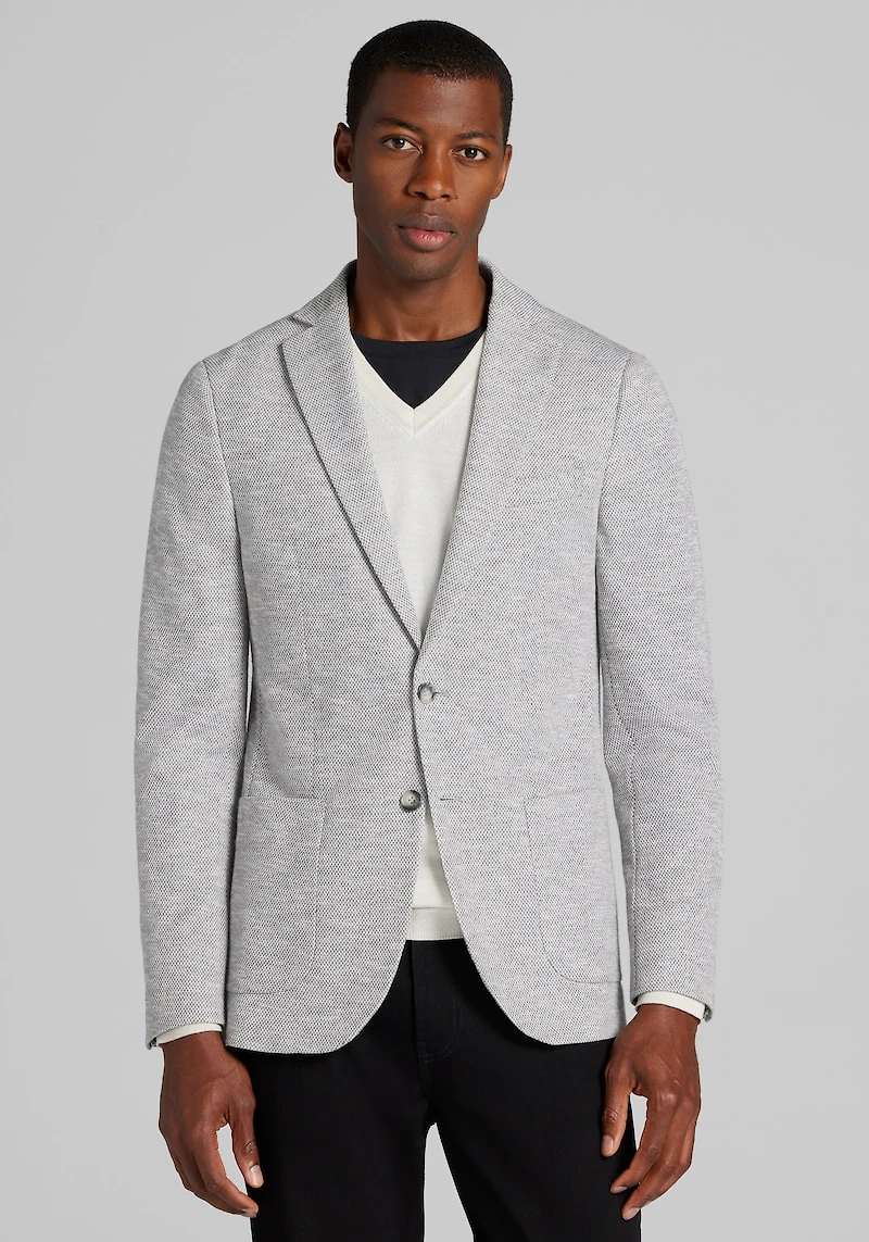 Men's Jos. A. Bank Comfort Stretch Slim Fit Knit Sportcoat at Jos. A. Bank, Grey