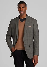 Men's Traveler COOLMOTION Slim Fit Plaid Sportcoat at Jos. A. Bank, Brown