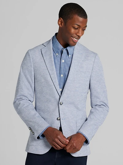 Men's Traveler Slim Fit Knit Sportcoat at Jos. A. Bank, Blue