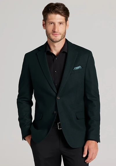 Men's Reserve Collection Tailored Fit Solid Cashmere Blend Sportcoat at Jos. A. Bank, Green