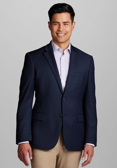 Men's Traveler Performance Collection Tailored Fit Blazer at Jos. A. Bank, Blue/Bright Navy