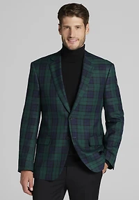 Men's Jos. A. Bank Tailored Fit Blackwatch Dinner Jacket at Jos. A. Bank, Green