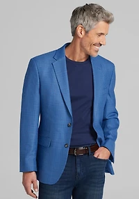 Men's Big & Tall Jos. A. Bank Traditional Fit Shepherd's Check Sportcoat at Jos. A. Bank, Blue