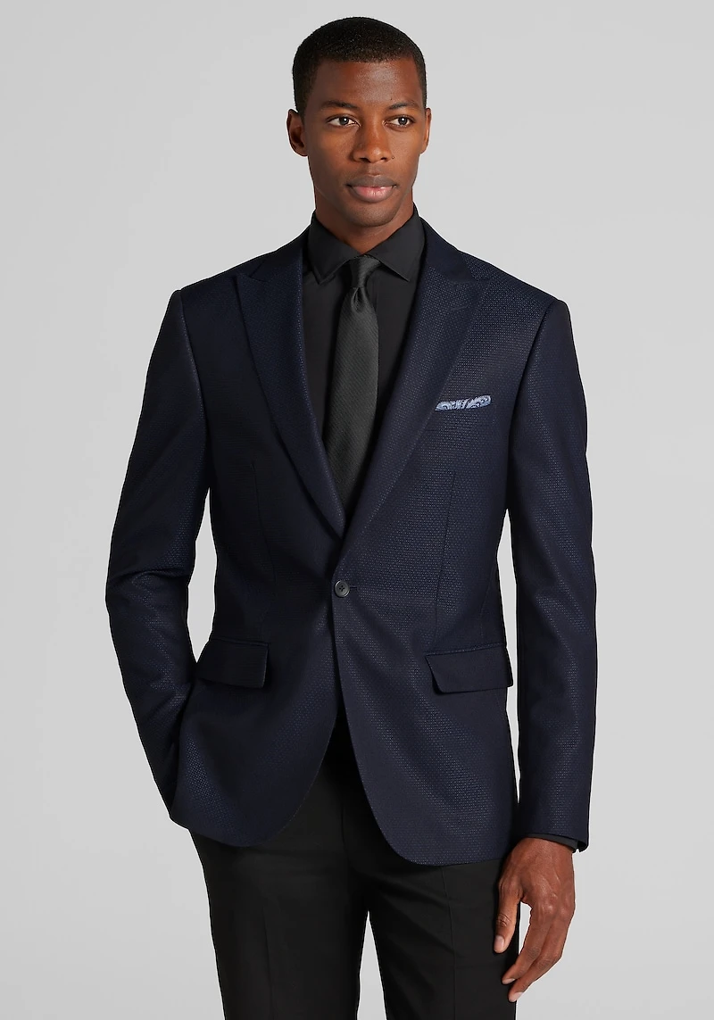Men's Jos. A. Bank Slim Fit Micro Neat Dinner Jacket at Jos. A. Bank, Blue/Navy