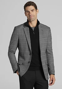 Men's Traveler® COOLMOTION Slim Fit Windowpane Sportcoat at Jos. A. Bank, Grey