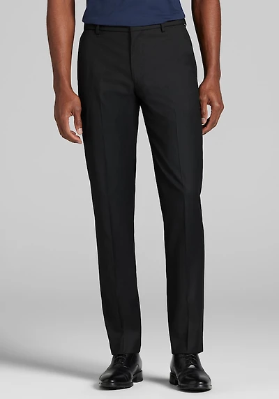 Men's Comfort Stretch Dress Pants - Slim Fit at Jos. A. Bank, Black