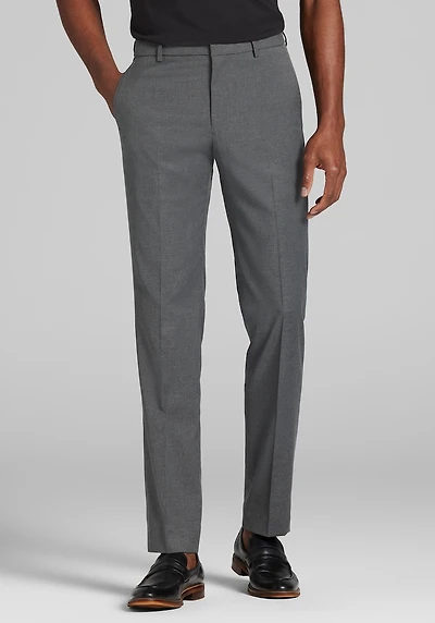 Men's Comfort Stretch Dress Pants - Slim Fit at Jos. A. Bank, Grey